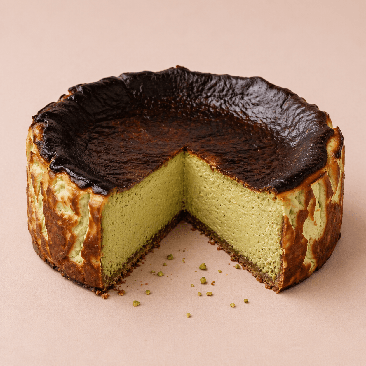 Pistachio Basque, cross-section